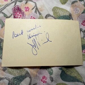 ✍️ Jeffrey Piccola — Autograph Signed Card — Pennsylvania State Senate — Mason